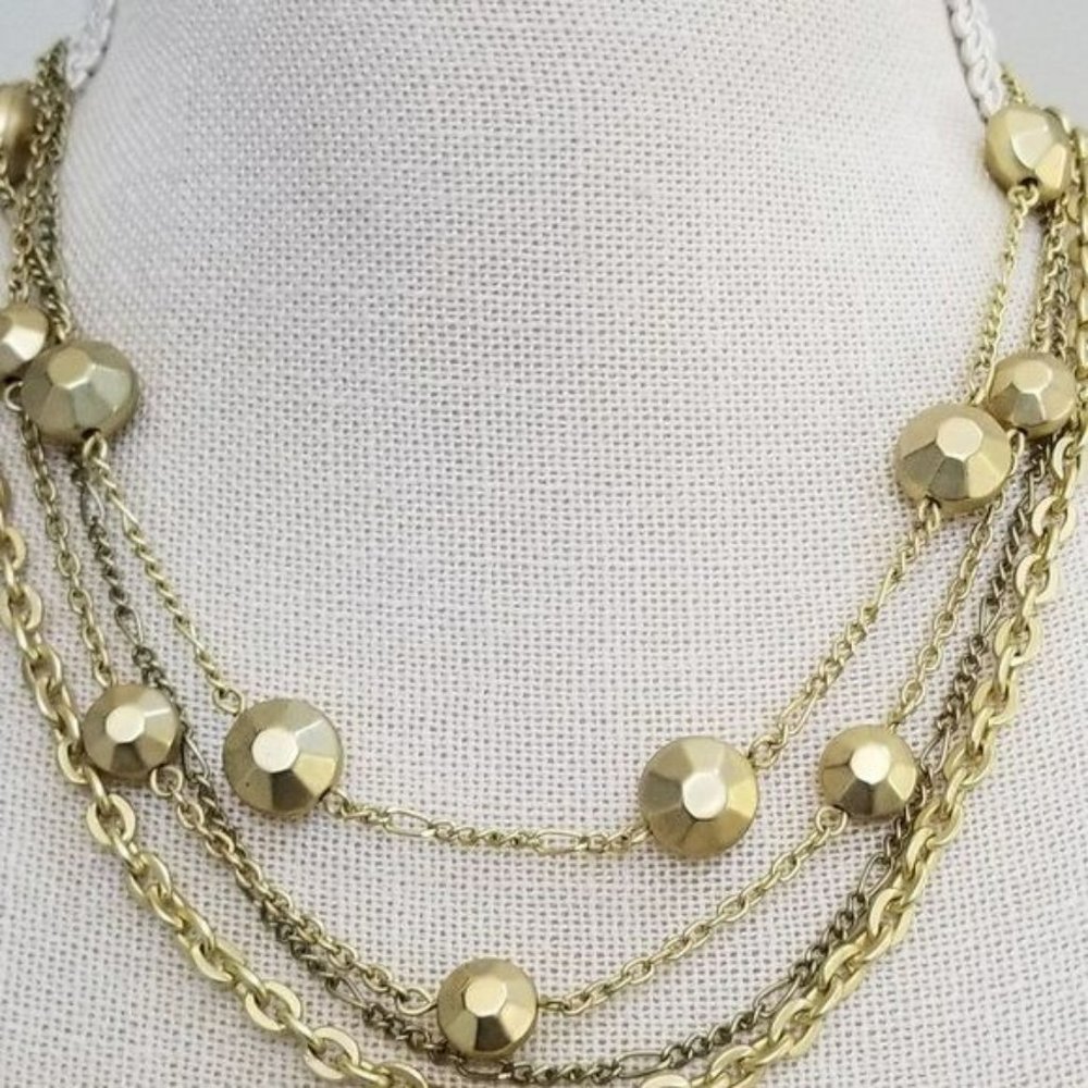 Gold Necklace that Layers